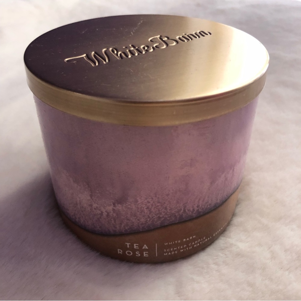 NEW Unburned BBW Tea Rose Candle